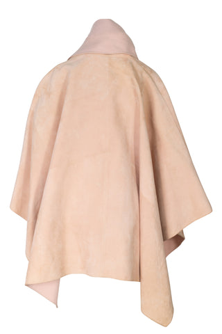 Purple Label Reversible Lamb Suede Poncho | new with tags (est. retail $5,995)