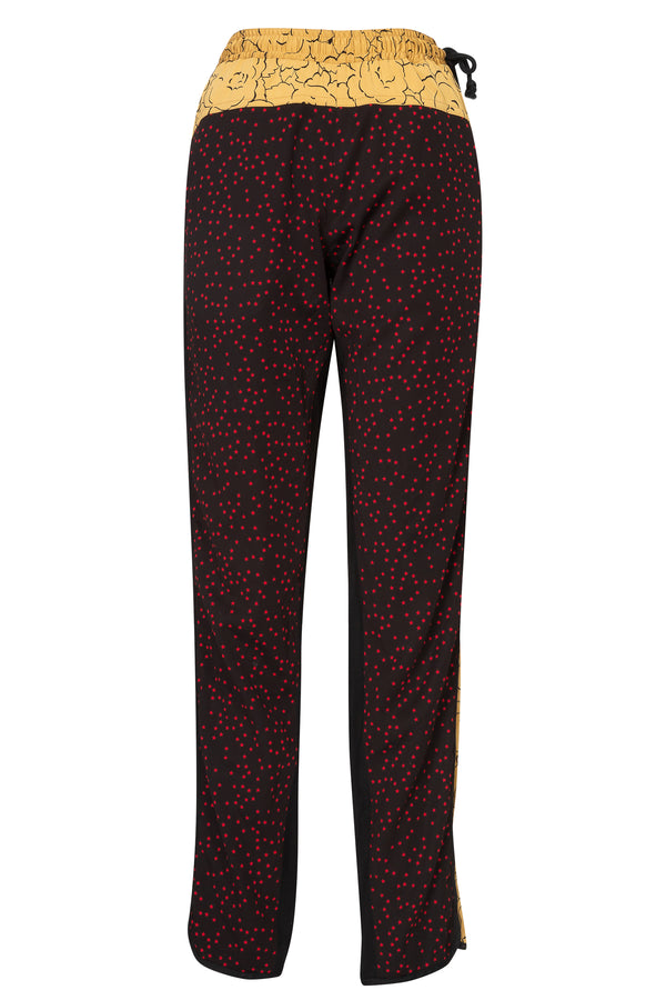 Star Floral Print Pants