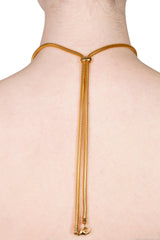 Gold Snake Long Necklace | made to order
