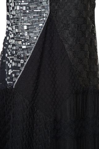 Geometric Sequined Mini Dress