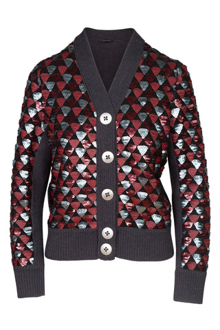 Sequined and Embellished Wool Cardigan | (est. retail $840)