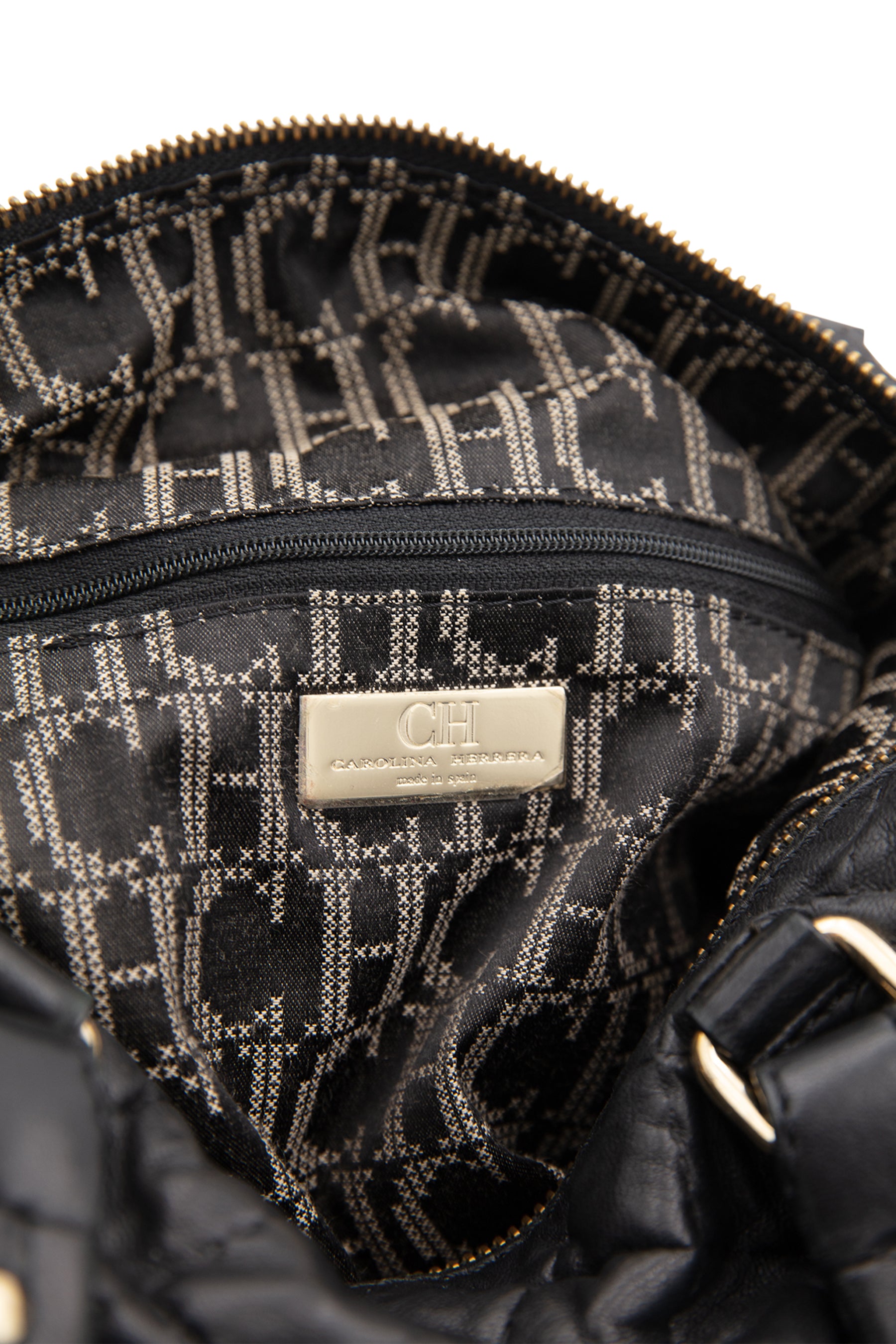 Leather handbag Carolina Herrera White in Leather - 25344716