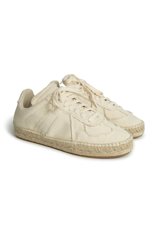 Replica Canvas Espadrille Sneakers in White | (est. retail $460)