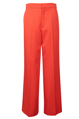 Straight-leg Wool Trousers In Poppy Red | (est. retail $890)