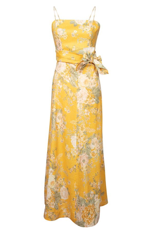 Amelie Linen Scarf Tie Dress | (est. retail $670)