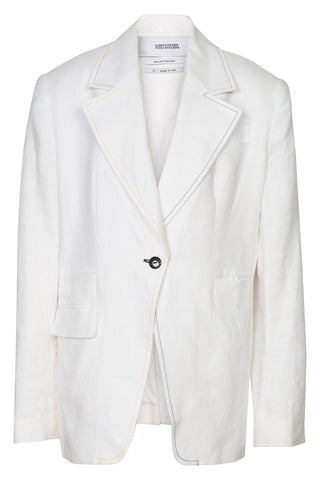 Single Button Linen Suit Jacket | (est. retail $1,325)