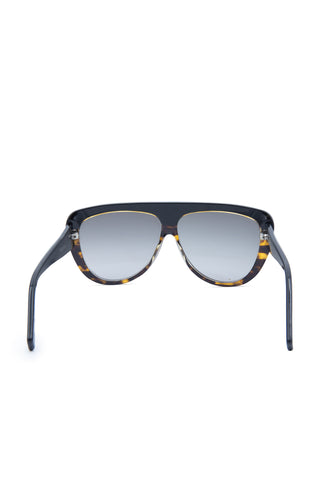 Striped Cat Eye Sunglasses