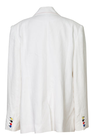 Single Button Linen Suit Jacket | (est. retail $1,325)