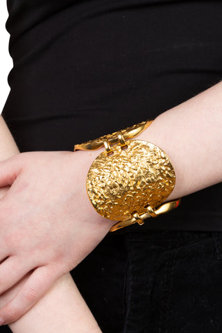 Gold Textured Bracelet | made to order