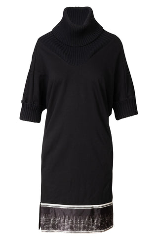 Black Turtleneck Knee Length Dress