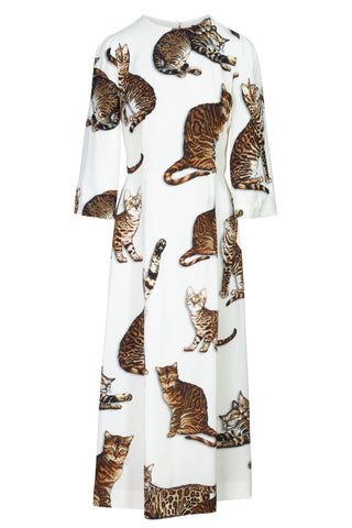 Cat Printed Dress | Fall '16 Runway