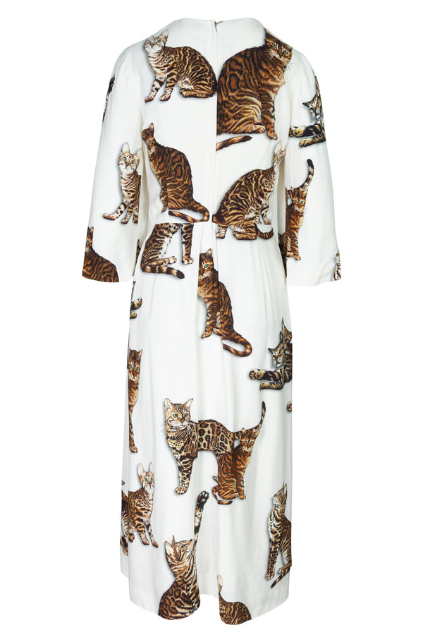 Cat Printed Dress | Fall '16 Runway