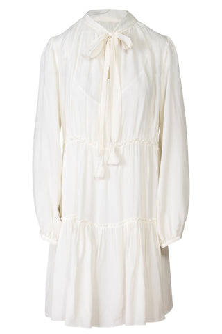 White Tiered Shift Dress | new with tags