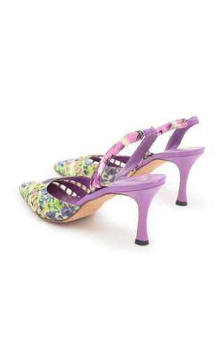 Multi Purple Slingbacks