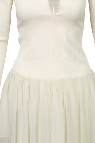 Libra Dress in Cream | SS '22 Runway (est. retail $2,225)