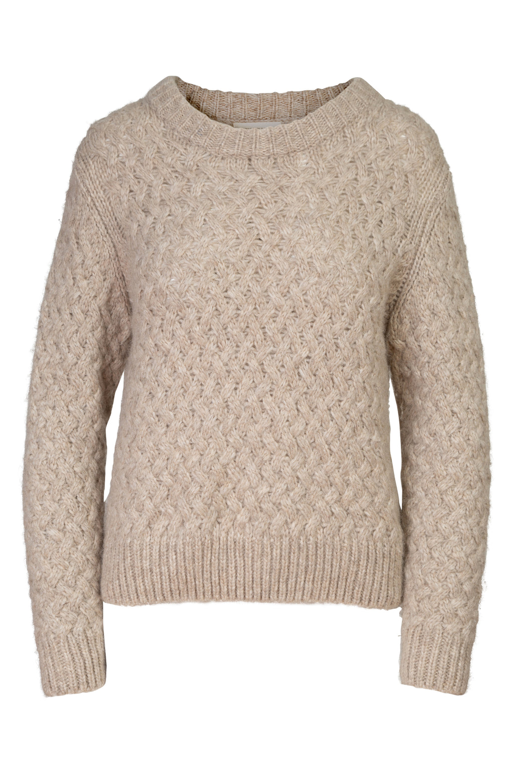 Christina Lehr Beige Heavy Aran Wool Sweater – Dora Maar