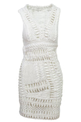 White Crochet Dress | SS '16 Runway