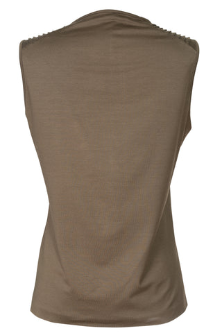 Sleeveless Green Top