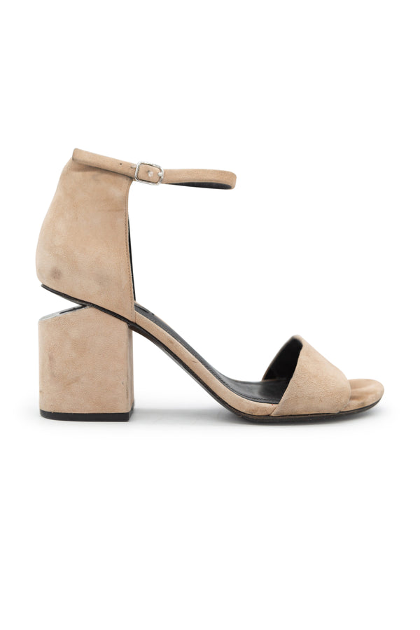 Tan Suede Abby Sandals