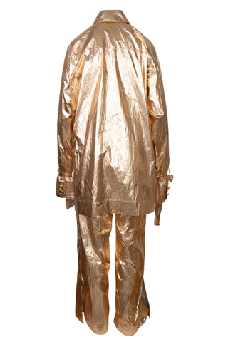 Pyjama Pant in Gold | PF '22 (est. retail $825) Clothing Harbison   