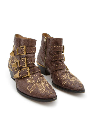 Susanna Python Buckled Boots