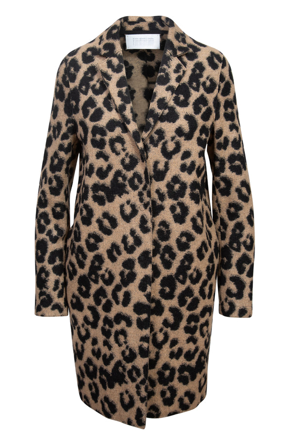 Jacquard Leopard Cocoon Coat | (est. retail $600)
