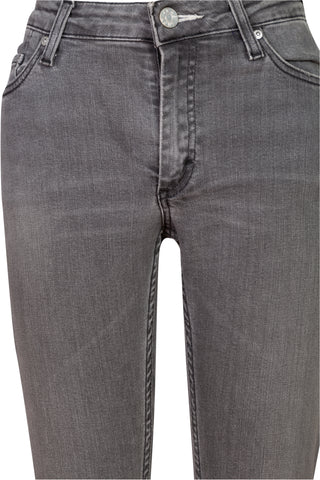 Mid Rise Skinny Jeans in Grey