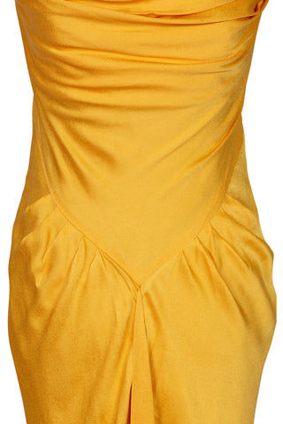 Diamond Slip Dress in Mango | SS '22 Runway (est. retail $695) Clothing Harbison   