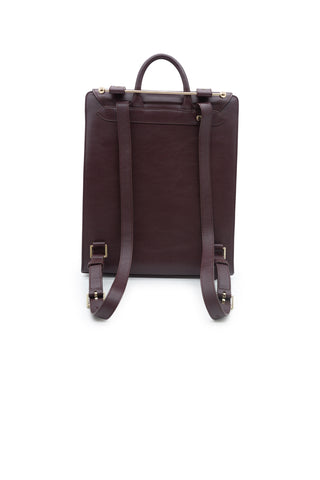 Structured Backpack in Burgundy | (est. retail $650)