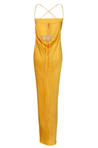 Diamond Slip Dress in Mango | SS '22 Runway (est. retail $695) Clothing Harbison   