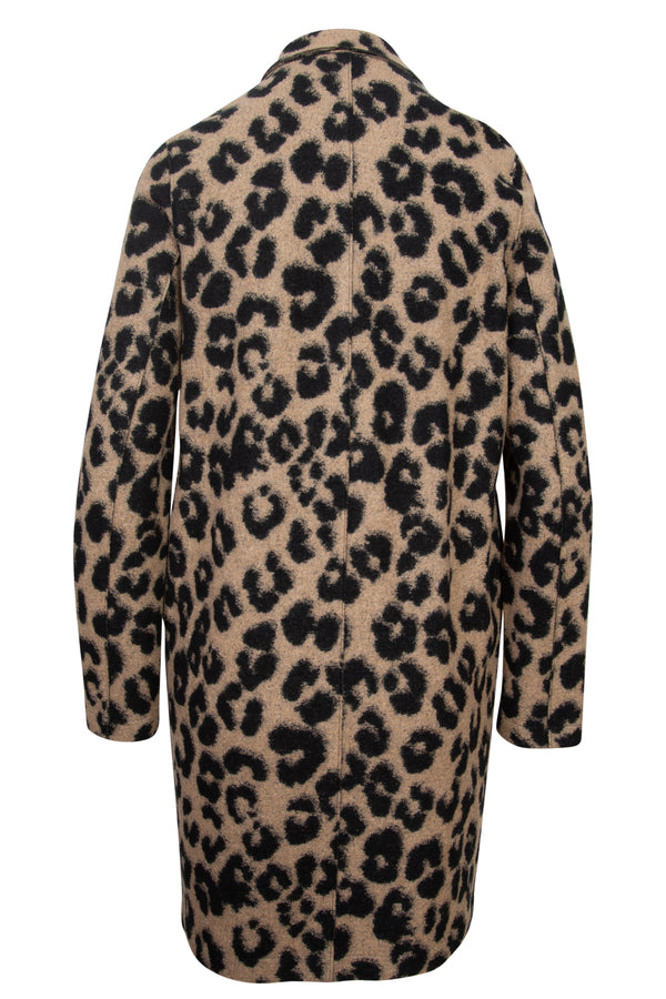 Jacquard Leopard Cocoon Coat | (est. retail $600)