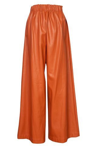 Pleather Orange Pants