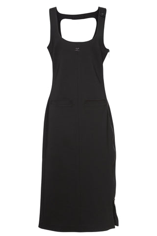 Black Stretch Jersey Dress | new with tags (est. retail $890) Clothing Courréges   
