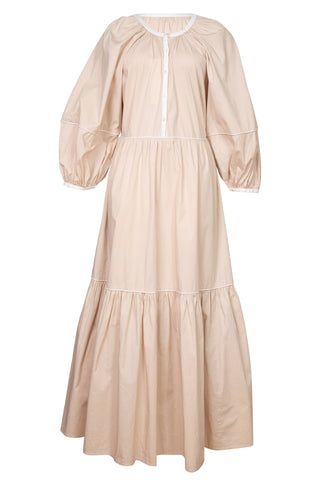 Demi Short Puff-Sleeve Maxi Dress | (est. retail $345)
