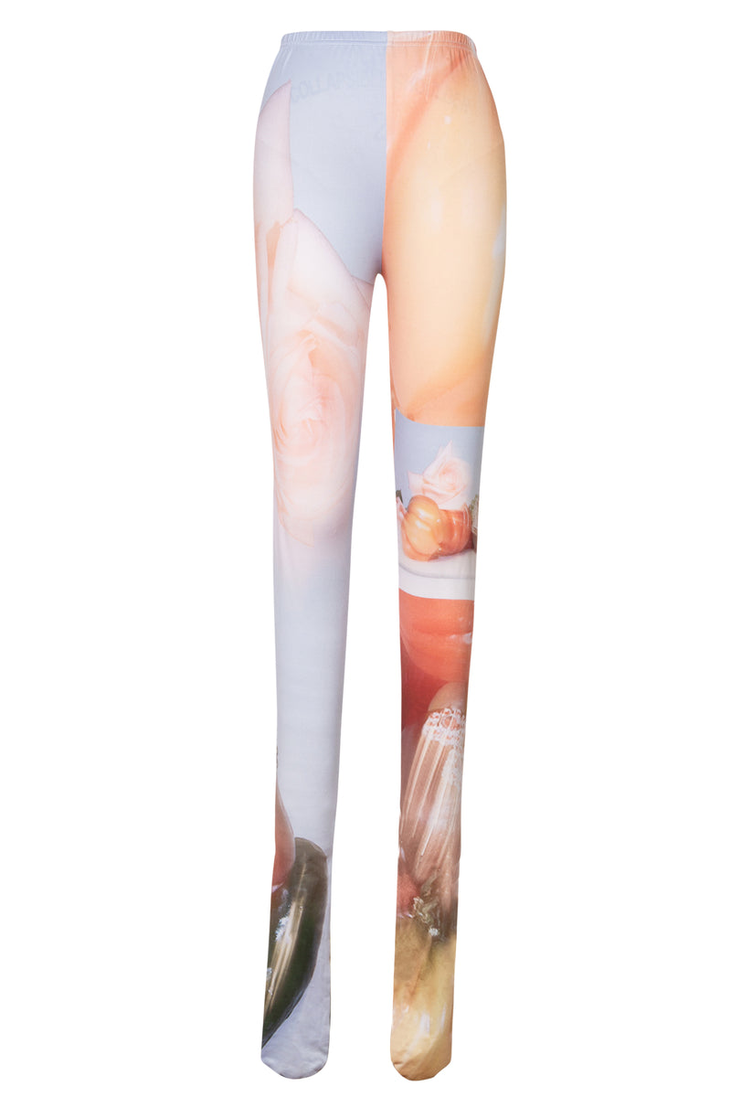 Abstract Rose Legging | (est. retail $250)