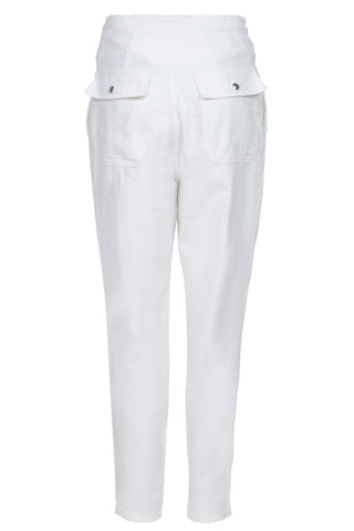 Twisted High Rise Pant in White | (est. retail $275)