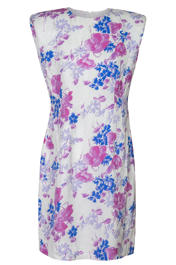 Floral Jacquard Mini Dress