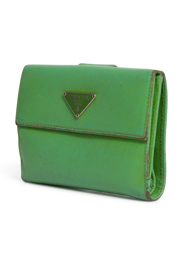 Green Compact Wallet