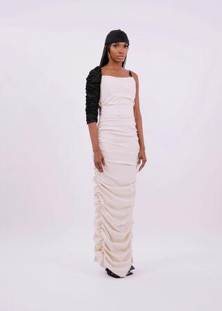 Ceres Dress in Rice & Black | PF '22 (est. retail $1,595)