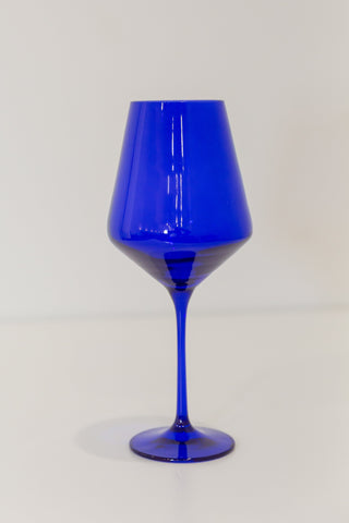 Estelle Colored Wine Stemware - Set of 6 (Royal Blue) glassware Estelle Colored Glasses   