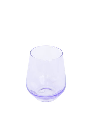 Estelle Colored Wine Stemless - Set of 6 (Lavender) glassware Estelle Colored Glasses   