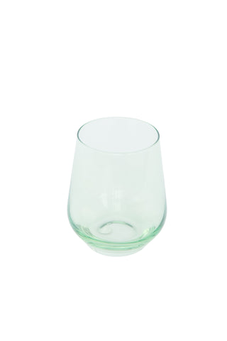 Estelle Colored Wine Stemless - Set of 6 (Mint Green) glassware Estelle Colored Glasses   