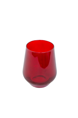 Estelle Colored Wine Stemless - Set of 6 (Red) glassware Estelle Colored Glasses   