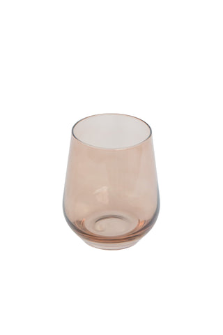 Estelle Colored Wine Stemless - Set of 6 (Amber Smoke) glassware Estelle Colored Glasses   