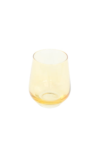 Estelle Colored Wine Stemless - Set of 6 (Yellow) glassware Estelle Colored Glasses   