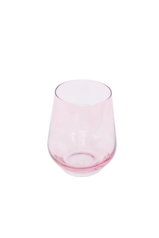 Estelle Colored Wine Stemless - Set of 6 (Rose) glassware Estelle Colored Glasses   
