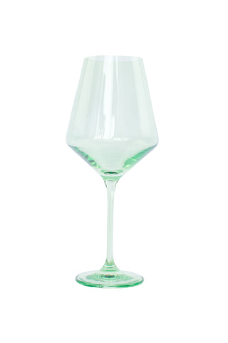 Estelle Colored Wine Stemware - Set of 6 (Mint Green) glassware Estelle Colored Glasses   