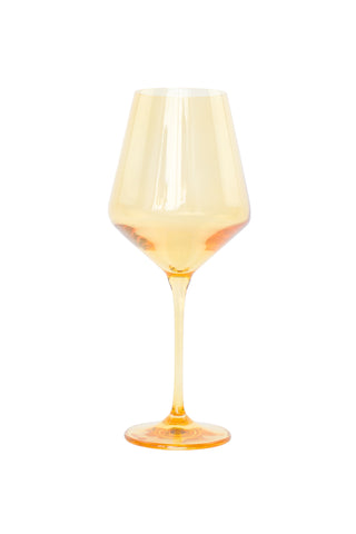Estelle Colored Wine Stemware - Set of 6 (Yellow) glassware Estelle Colored Glasses   