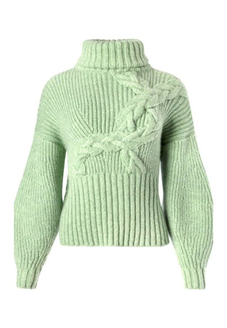 Cable Knit Turtleneck Sweater Knitwear Alejandra Alonso Rojas   