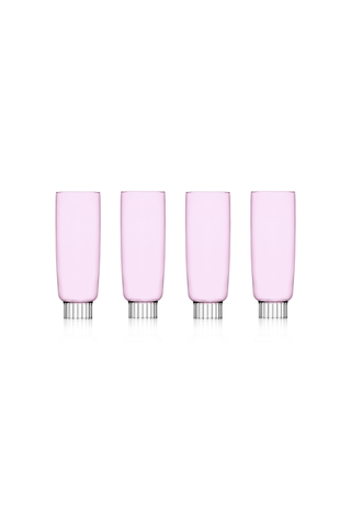 Romantic Champagne Flutes (Pink)